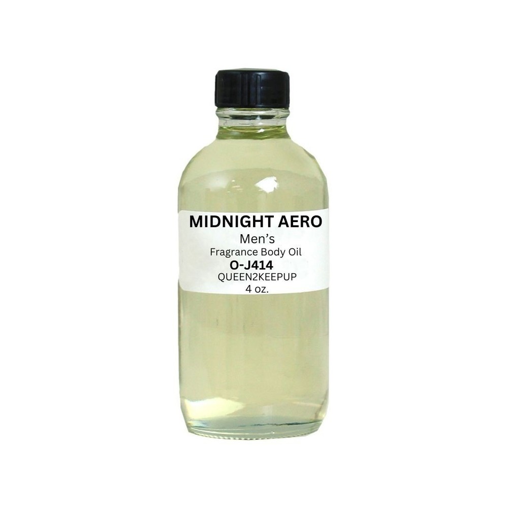 Midnight Aero Fresh Aromatic Citrus Men's Fragrance Oil 4 oz